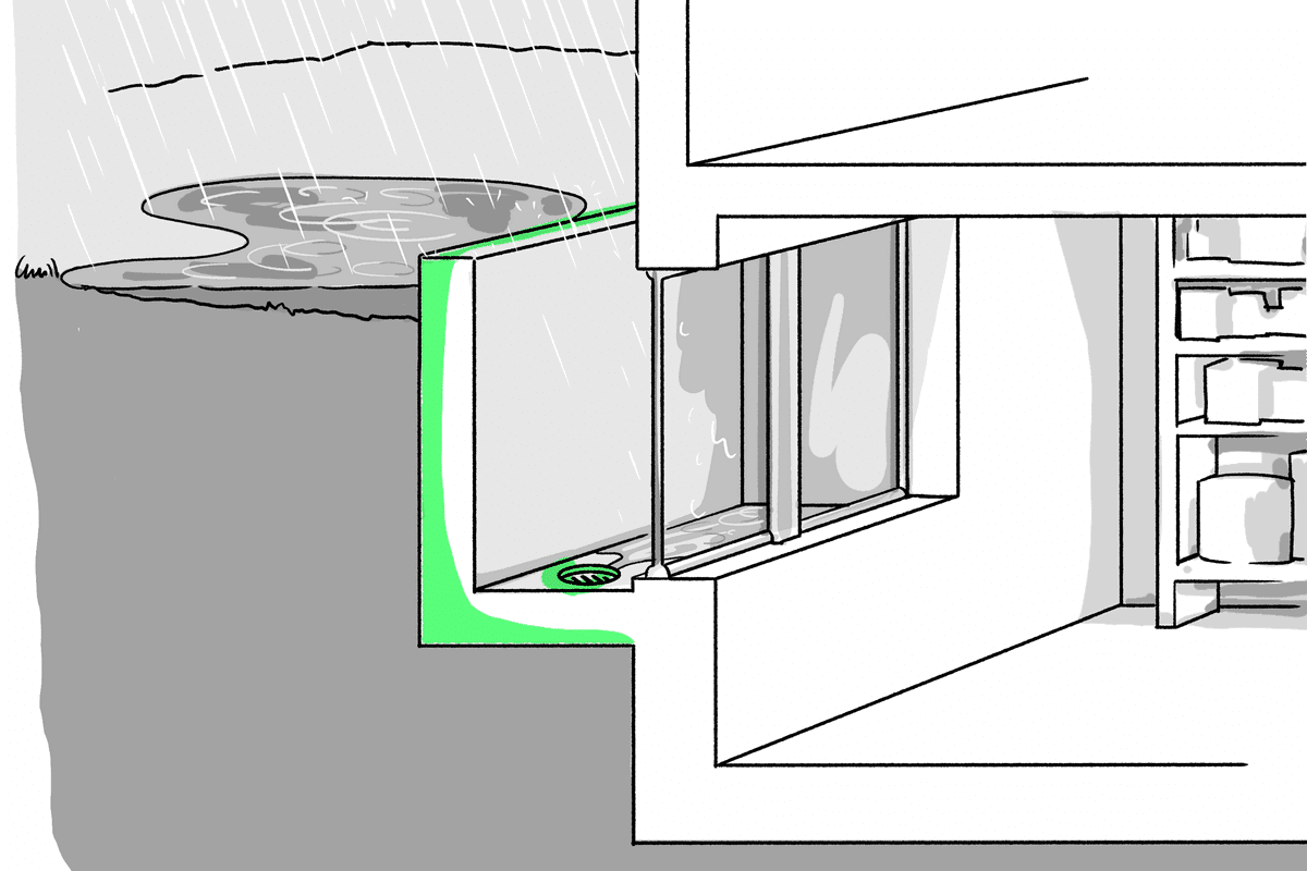 Rehaussement de saut-de-loup ECAP